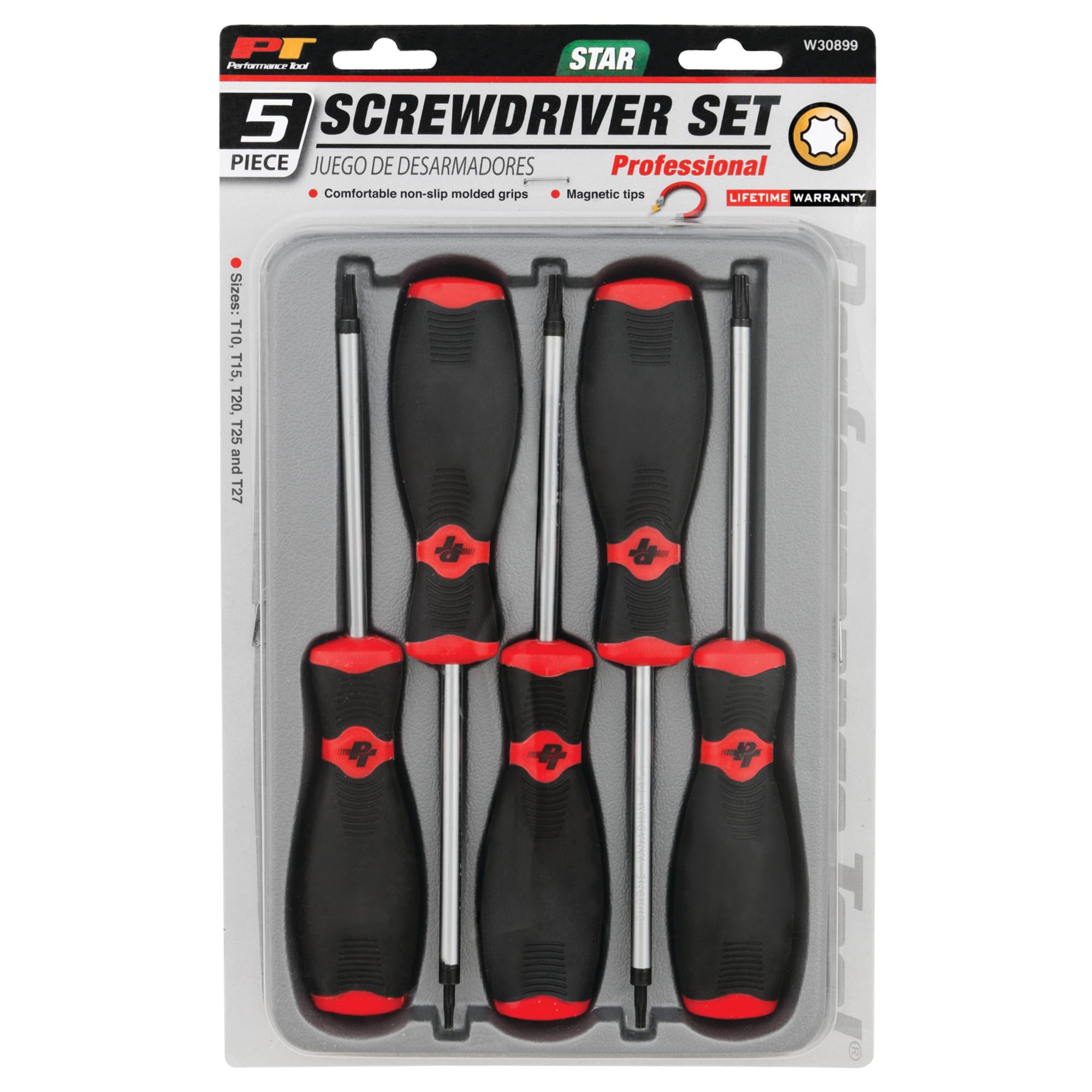 Amazon.com: Performance Tool W30899 5pc Star Screwdriver Set With