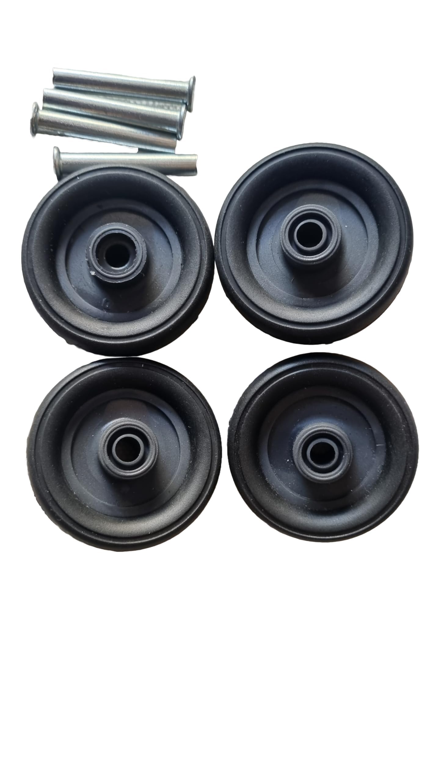 Euro Enterprise Luggage Wheels Only for Replacement and Repair Travel Trolley Bag, Suitcases Rubber Wheels for Luggage Parts, 4 Pieces (Black)-image-49