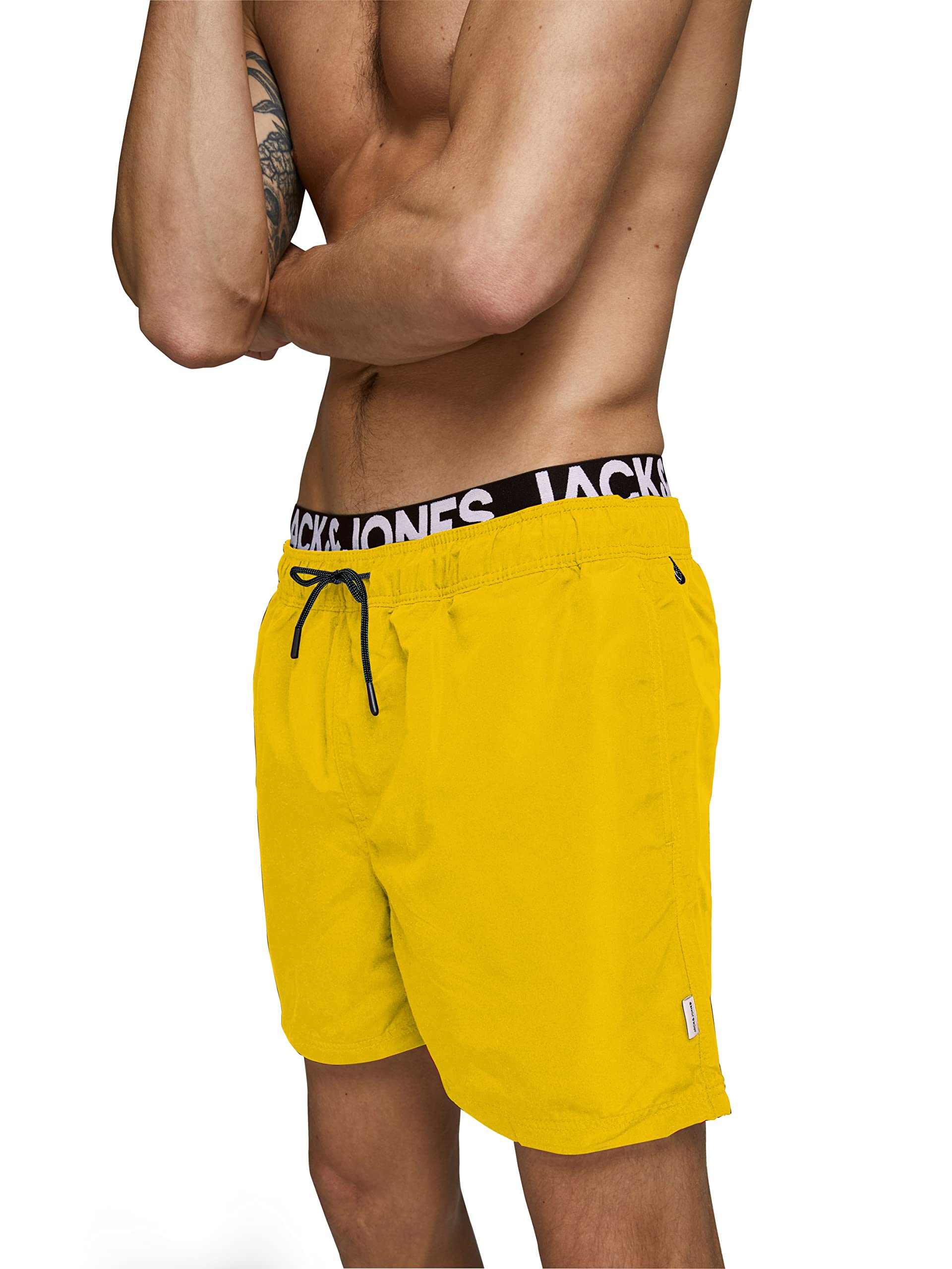 JACK & JONES Jjiaruba Jjswimshorts AKM DB WB Solid Maillot Homme