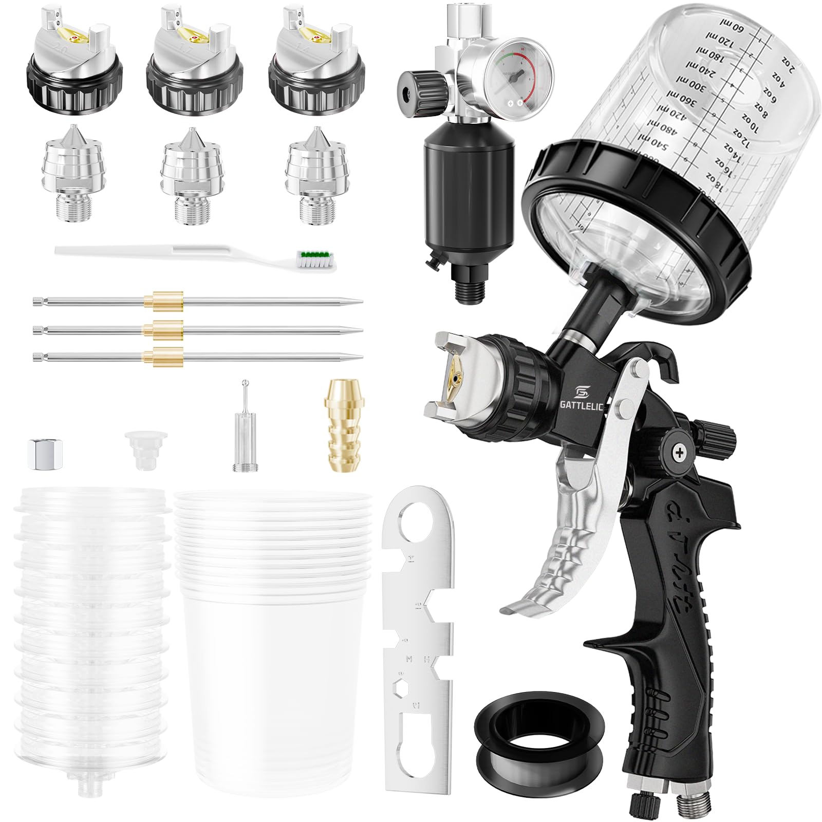 GATTLELIC HVLP Air Spray Gun