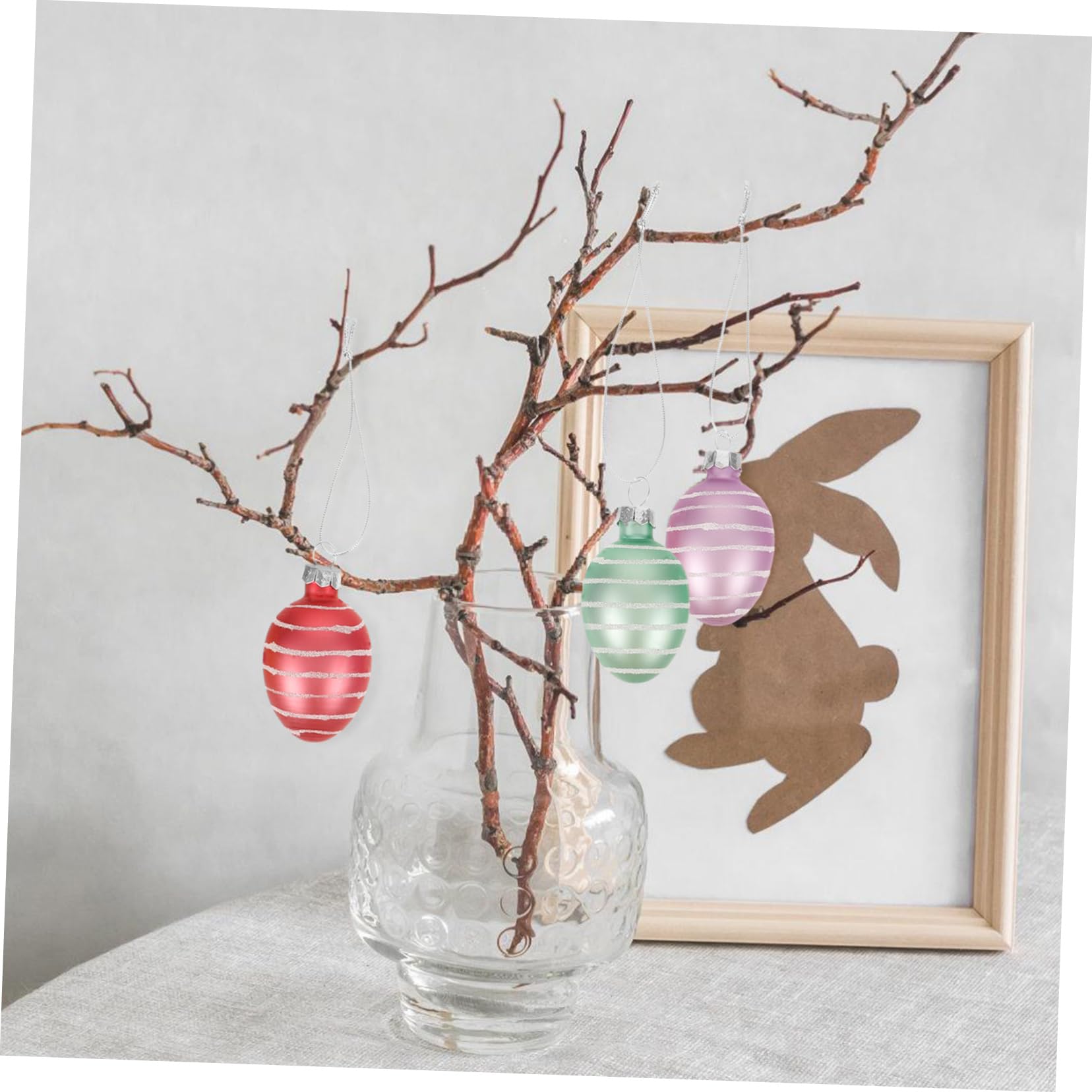 Alipis 36stücke Teiliges Ostereier Zum Aufhängen Ornamente Für Osterdekoration Langlebig Und Leicht Für Bäume Zuhause Und Feste Mit Aufhängeschnur Für Einfache Montage