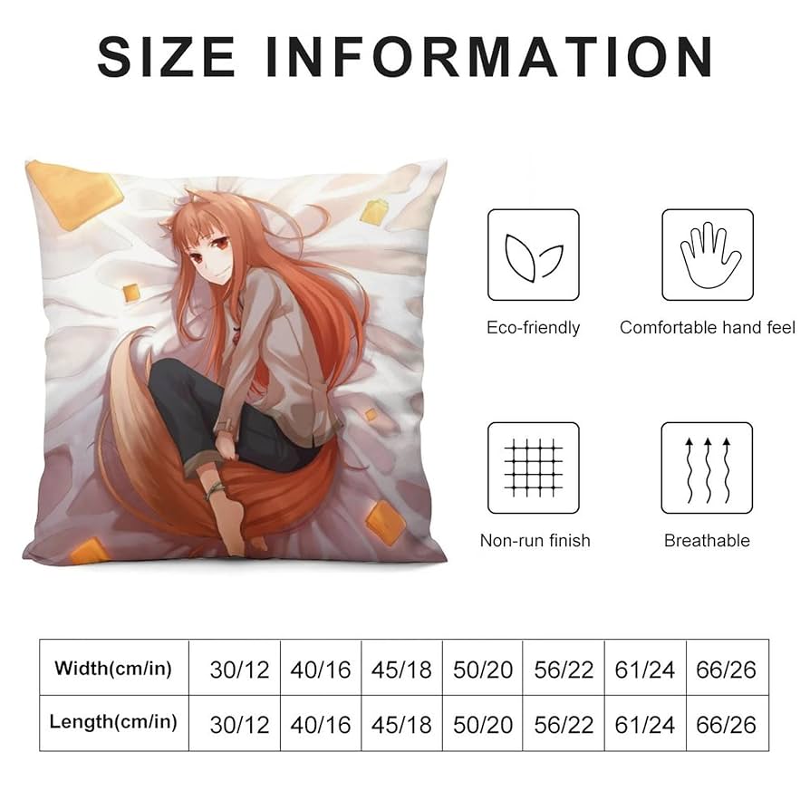 Amazon.co.jp: 抱き枕カバー アニメ 狼と香辛料 ホロ ピロー
