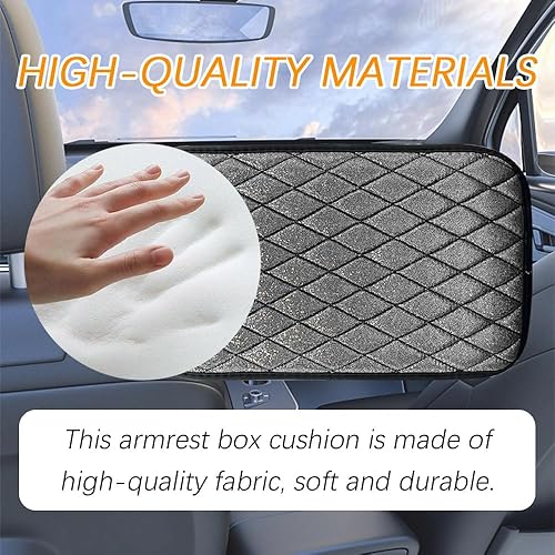 Miniatura 3 de Funda para consola central, funda para reposabrazos para automóvil, cómoda almohada impermeable para aliviar la fatiga de los brazos, accesorios