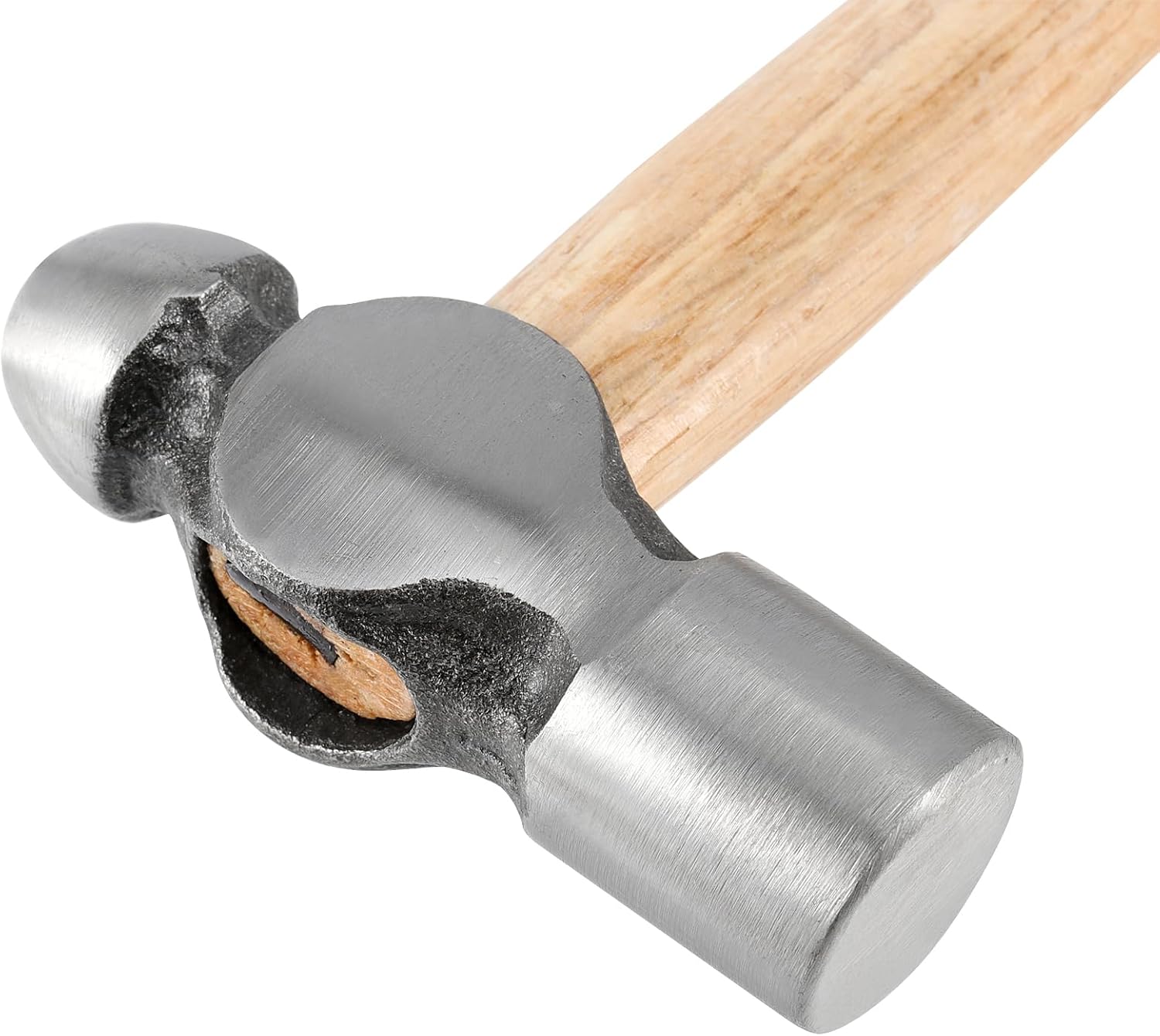 5PCS Ball Peen Hammer Set, 8oz, 16oz, 24oz, 32oz, 48oz Carbon Steel Round Head Ball Peen Hammers with Wooden Handles for Household, Workshop Repair, Metal Rivet