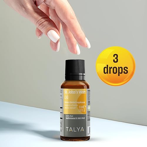 Miniatura 6 de TALYA Aceite de hierba de San Juan, 0.67 onzas líquidas, 100% puro y natural, suplemento dietético, para el estado de ánimo positivo y el equilibrio