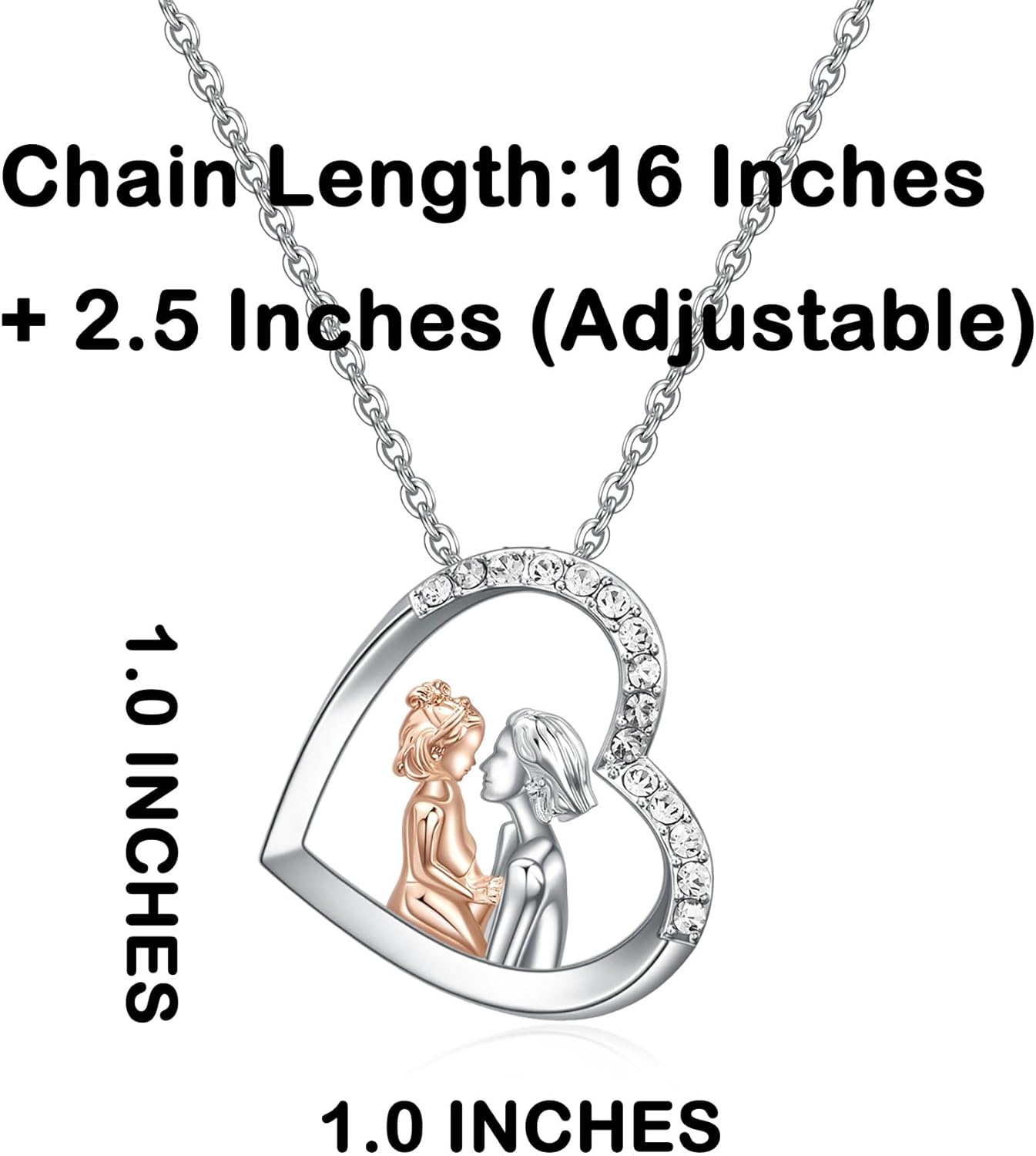 Mother Daughter Necklace Jewelry-Mom and Daughter Gifts-Mom Daughter Birthday Christmas Mothers Day Valentines Gifts - Image 5