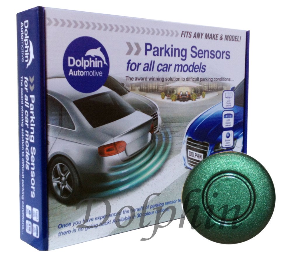 Dolphin Automotive DPS400 Reverse Parking Sensors Auto Express Award Winning 4 Ultrasonic Radar Sensors Kit Audio Alert System Matt & Gloss Black +30 More Colours (Gloss Black) — view 8