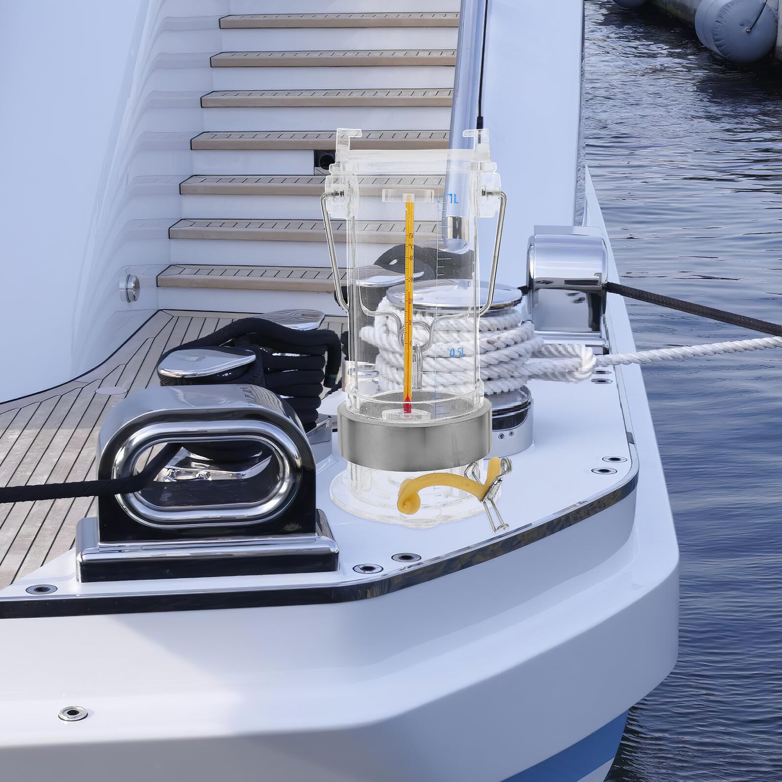 Wasserprobenahmegerät und Zufällige Farbe aus Edelstahl und Acryl mit 1l Fassungsvermögen Geeignet für Tiefsee und Flachwasserproben für Automatisierte Aquatische Forschung