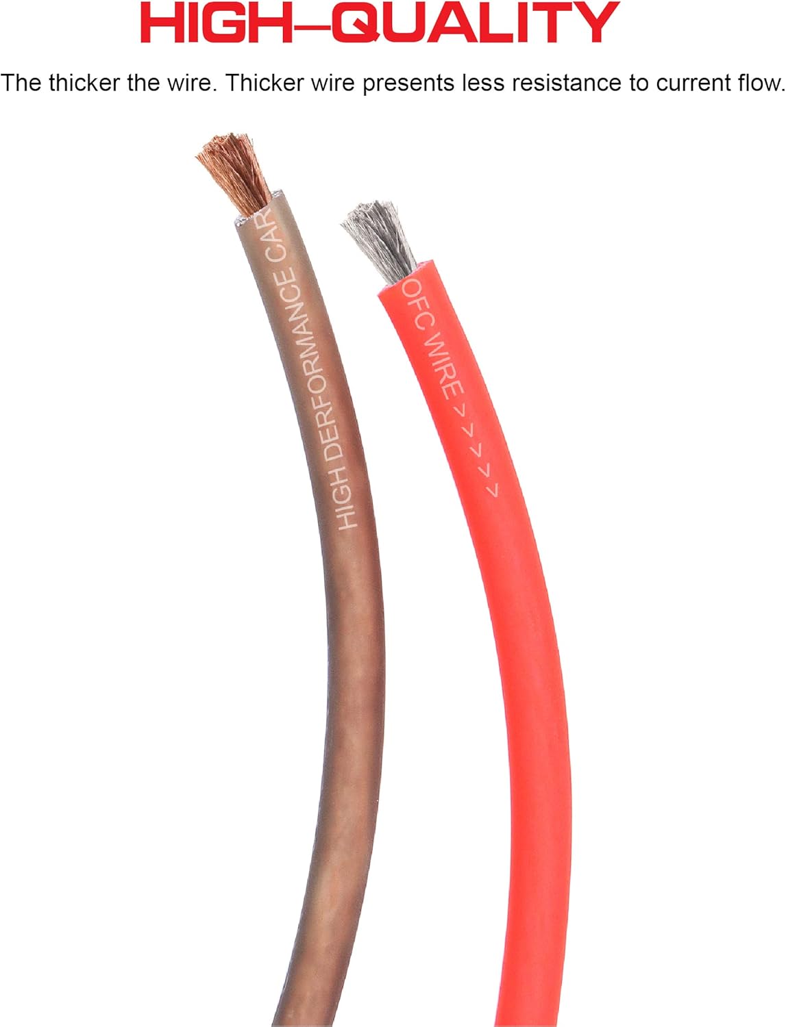 Welugnal 10 Gauge 26ft Brown Power/Ground Wire True Spec and Soft Touch Cable for Car Amplifier Automotive Trailer Harness Wiring : Electronics