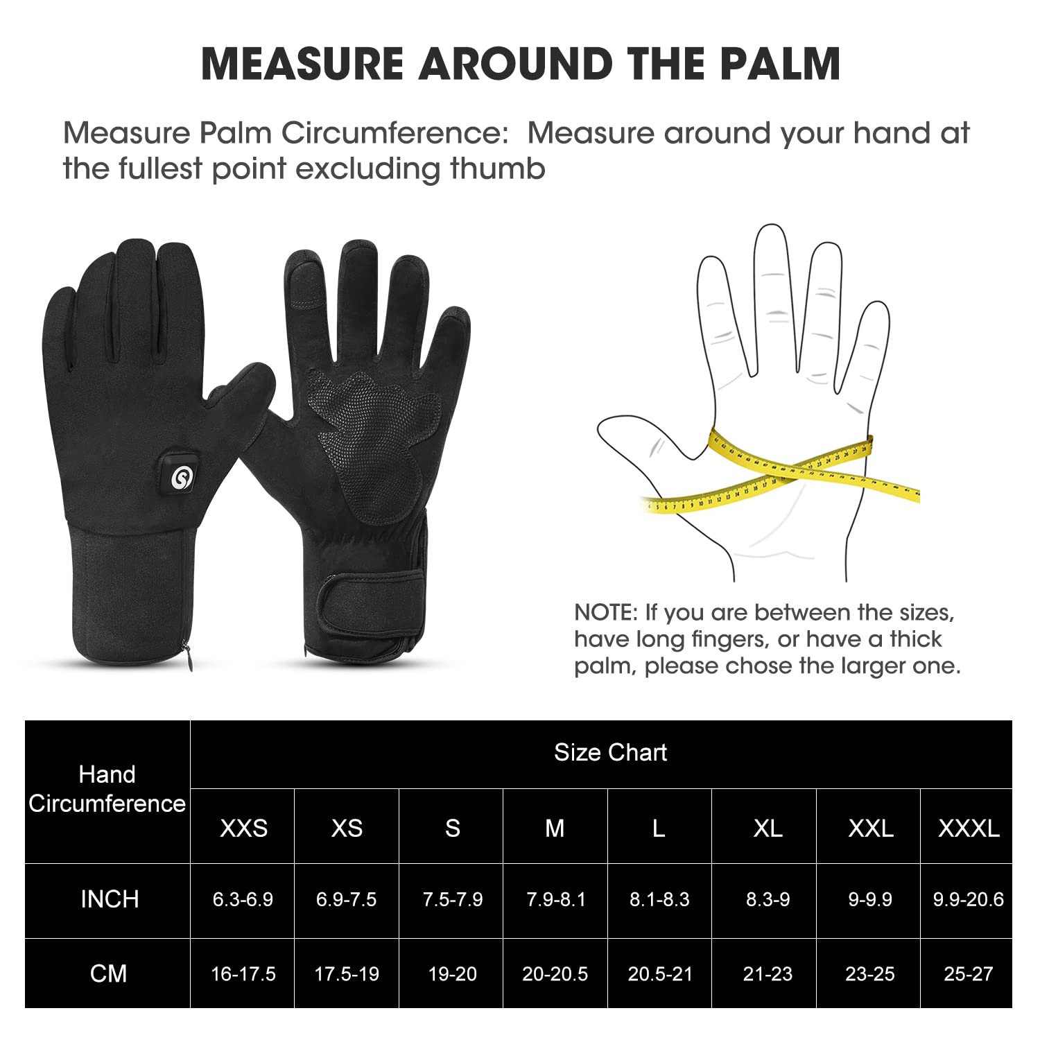 Guantes Calefactables, Guantes Térmicos Recargable 7.4V 2200mAh para Hombre y Mujer Eléctricos Guantes Moto Invierno Calefactables al Aire Libre Esquí Motociclismo Pesca Senderismo Prevenir Artritis