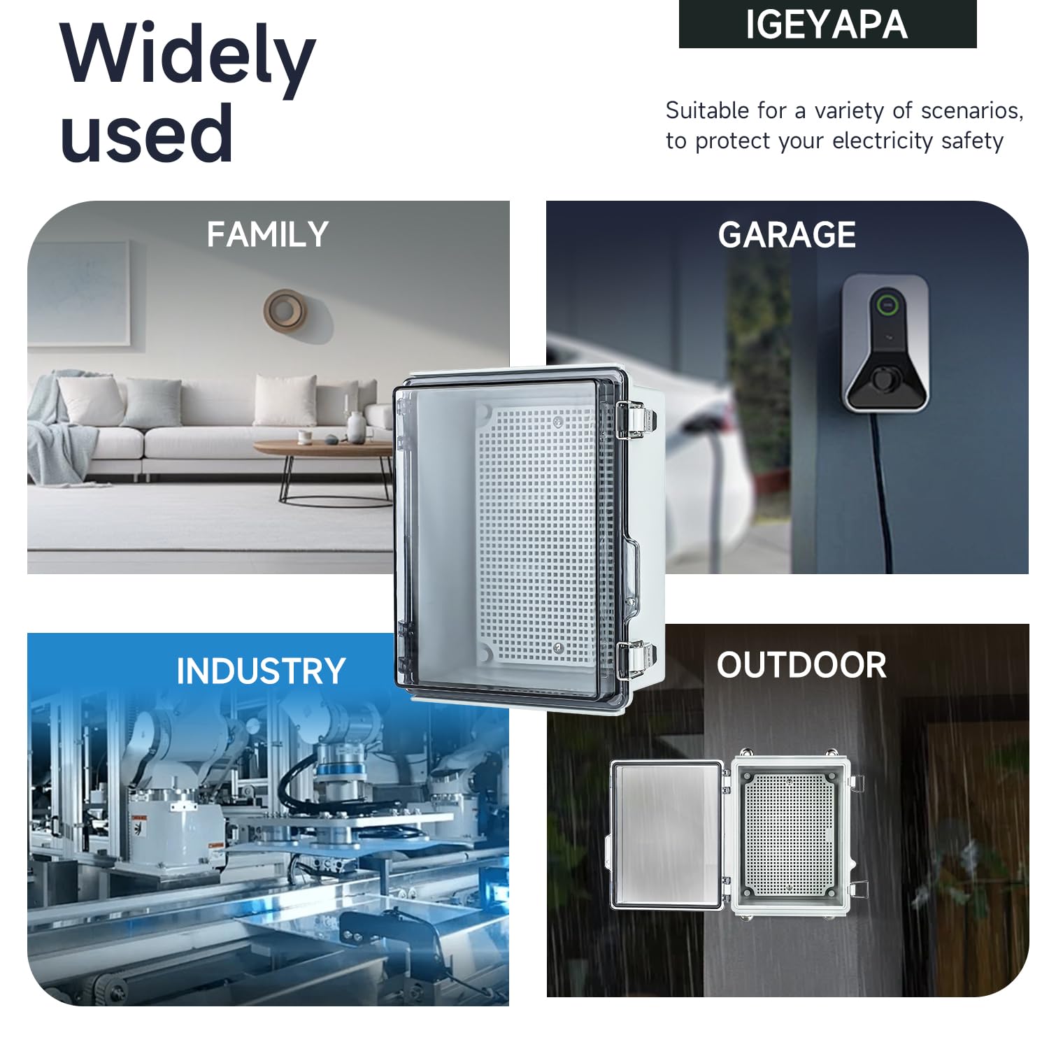 Junction Box Outdoor Waterproof Electrical Box Project IP67 ABS Enclosure — Amazon image 6