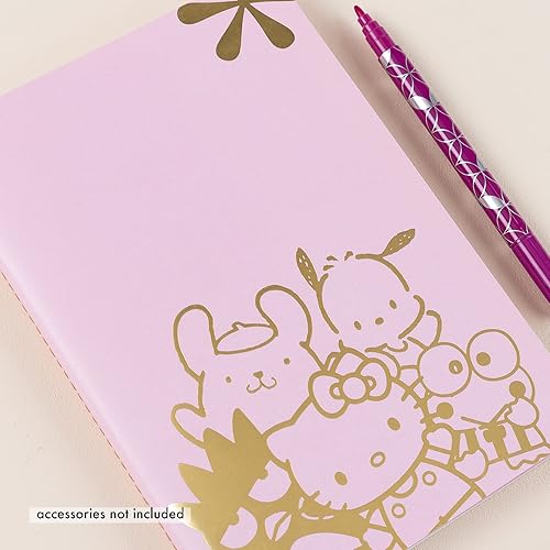 Miniatura 3 de Erin Condren Diario pequeño con rayas universitarias: Hello Kitty and Friends Friendship Is Golden. Cuaderno de 80 páginas rayadas para tomar y