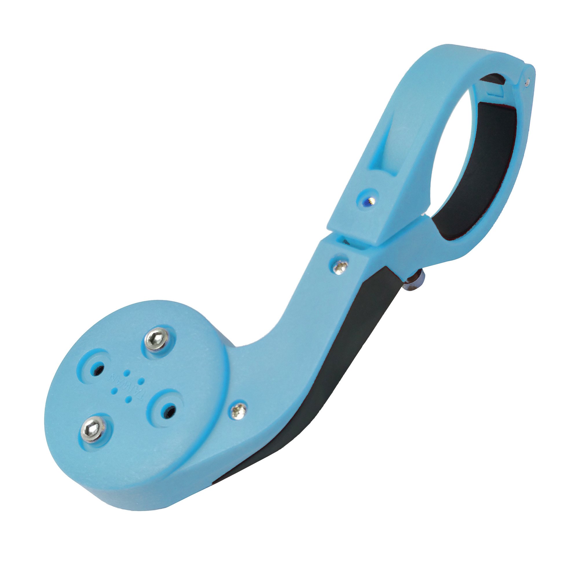 Support Tuff Luv E4_45 Pour Garmin Edge – Fixation Avant Guidon, Bleu Clair, Compatible 200/500/800/830/Touring