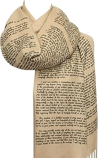 Darcy's Letter to Elizabeth from"Pride and Prejudice" by Jane Austen Shawl Scarf Wrap