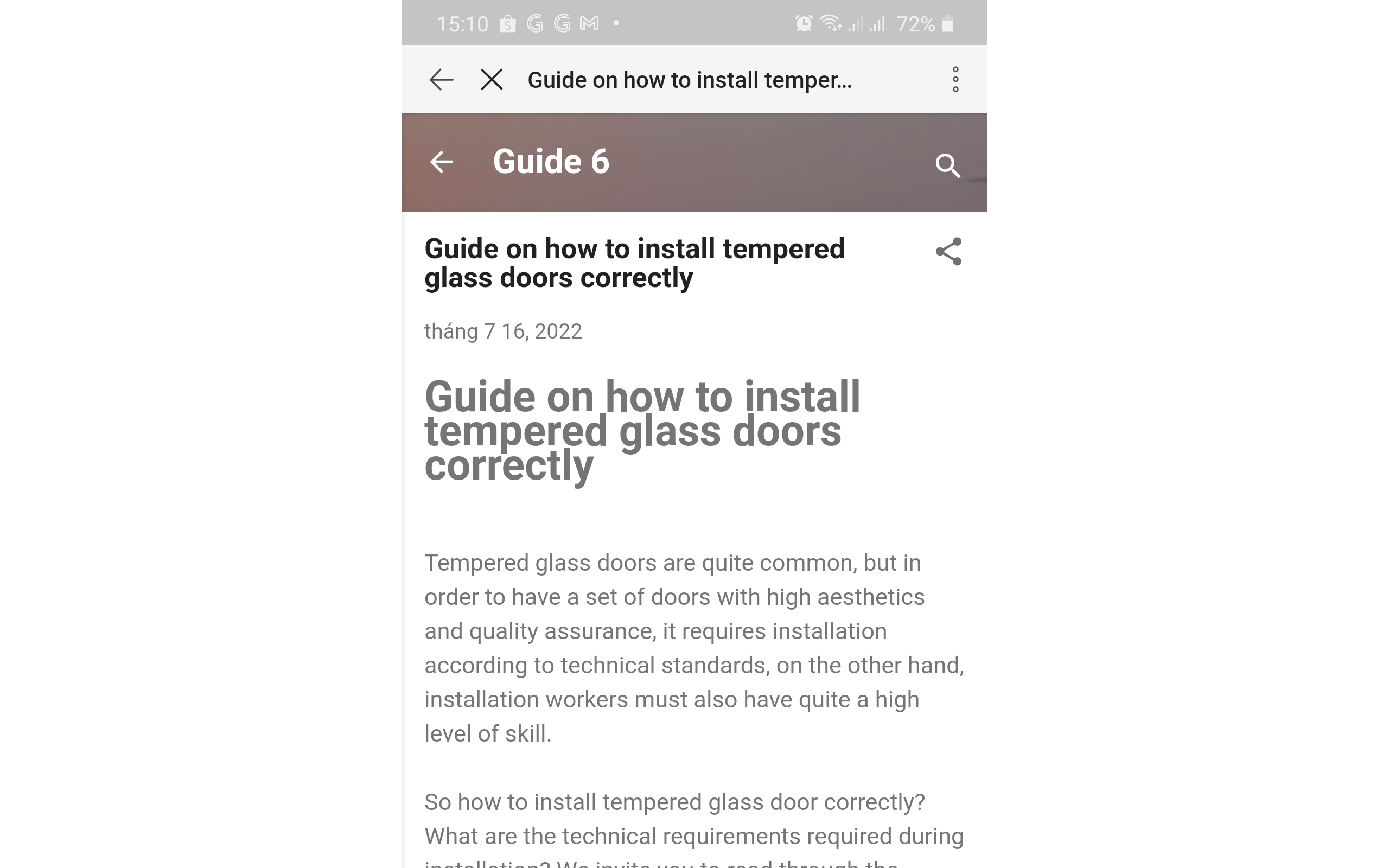 GUIDE ON HOW TO INSTALL TEMPERED GLASS DOORS