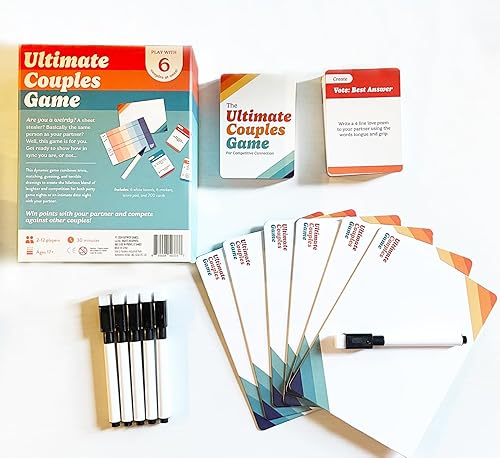 Miniatura 2 de Ultimate Couples Game - Juego de fiesta revelador para adultos y parejas íntimas para una cita nocturna. Adivina, partido, coqueteo, trivia,