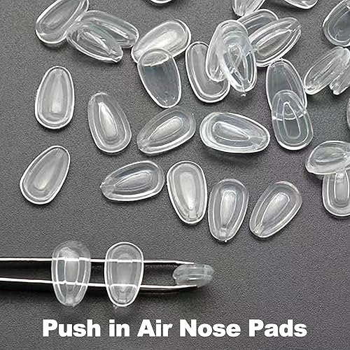 Miniatura 6 de Almohadillas de nariz para gafas, 10 pares de almohadillas de silicona para lentes de sol de Oakley para lentes de repuesto, almohadillas suaves