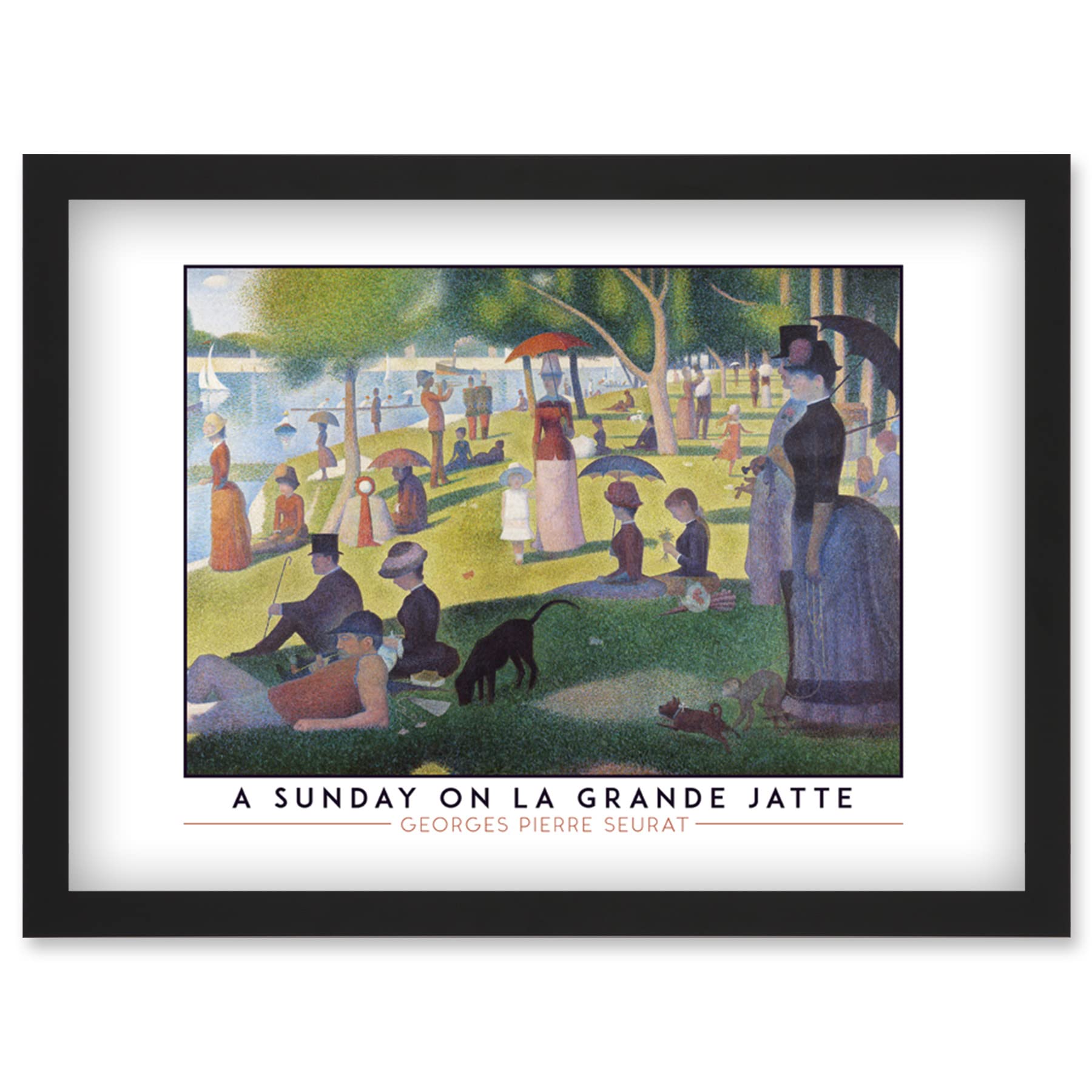 Artery8 Georges Pierre Seurat A Sunday On La Grande Jatte Painting Wall Art PrintA4 Size from B&Q