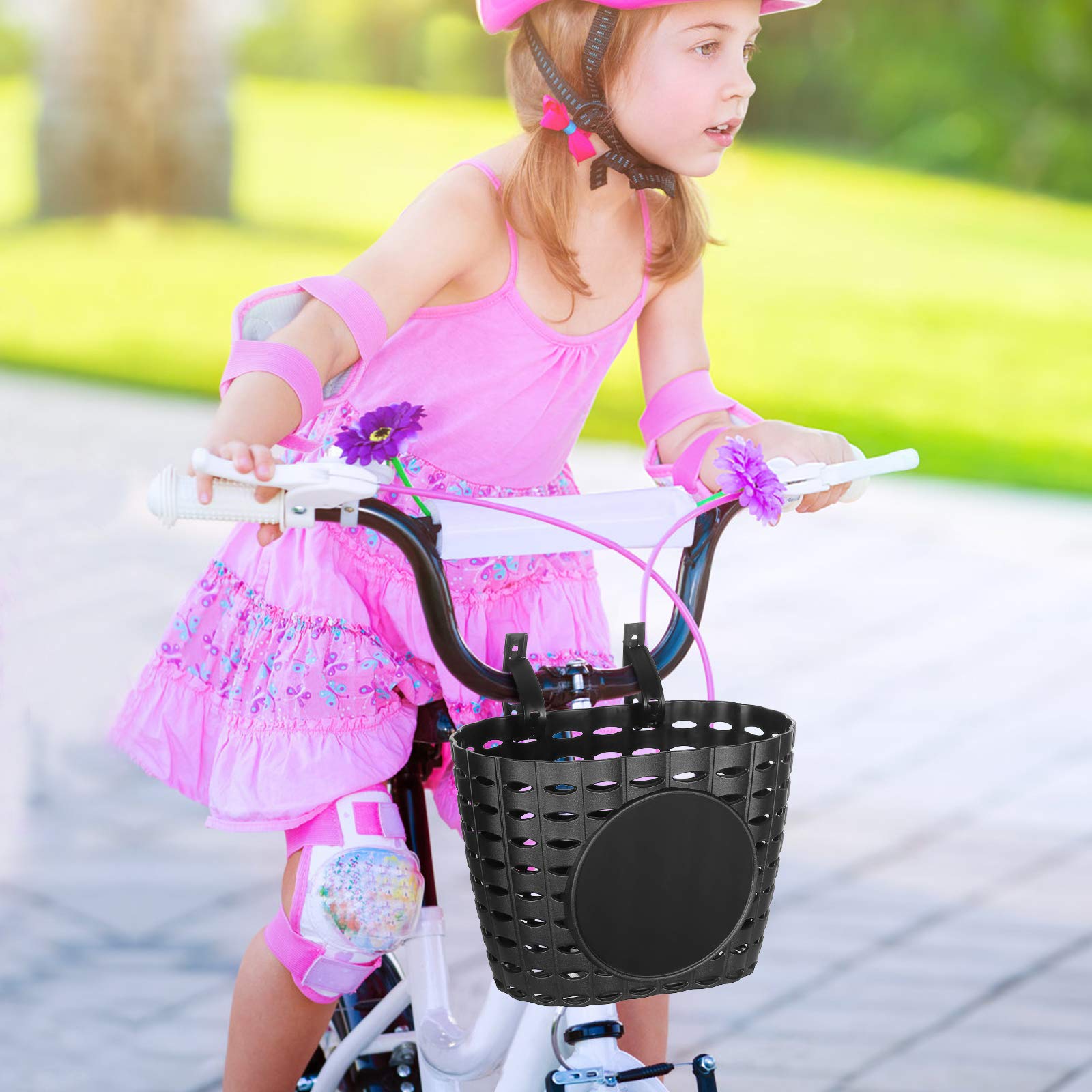 Panier Avant Vélo Blanc – 34 X 26 X 23 Cm, En Fer, Pour Courses, Livres, Sacs, VTT, Ville, école