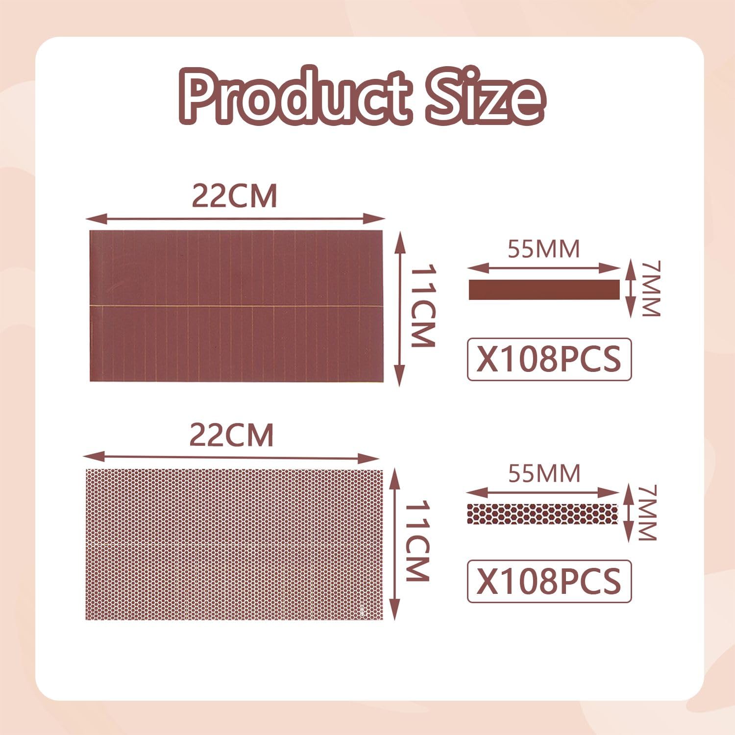 2 Stück Streichholz-Phosphorpapier - 56 Stück Selbstklebende Zündpapiere