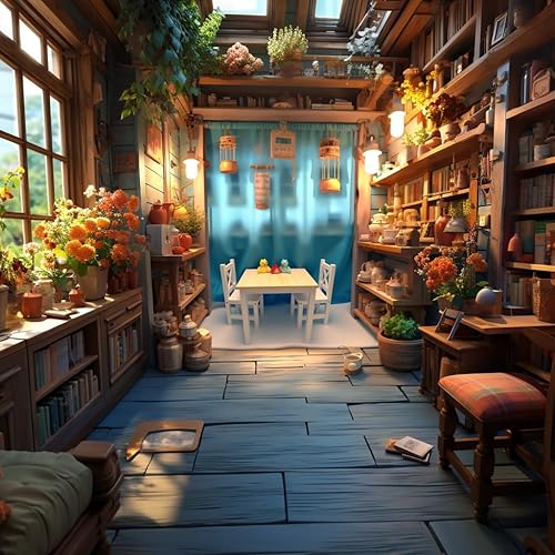 Miniatura 6 de PETIT BATEAU Juego de mesa y sillas para niños pequeños, muebles modernos de madera maciza para niños de 2 a 8 años, color blanco, arte de arte