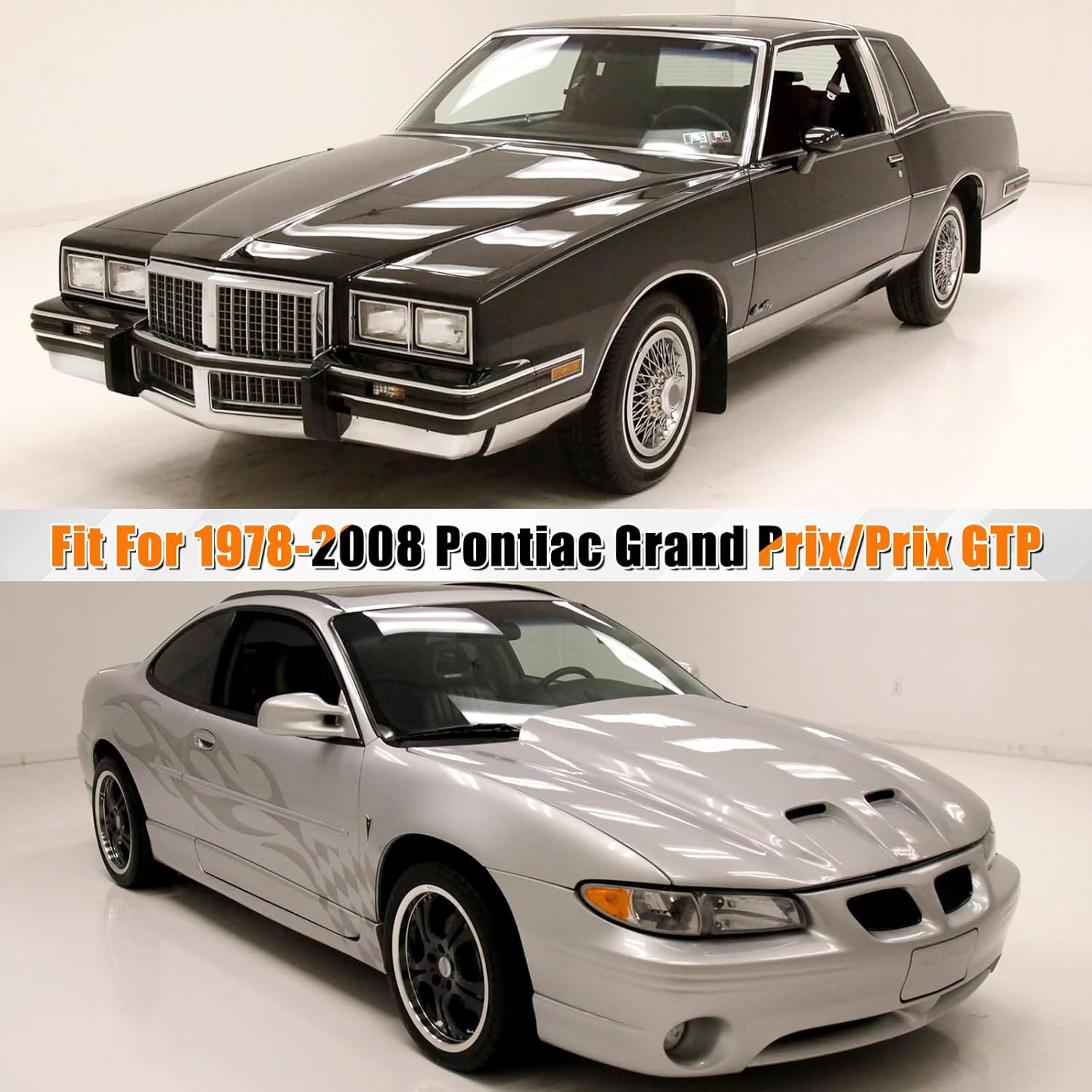 Car Cover Compatible with 1978-2008 Pontiac Grand Prix/Prix GTP, Custom Fit 300D Oxford with Cotton All Weather Full Car Cover