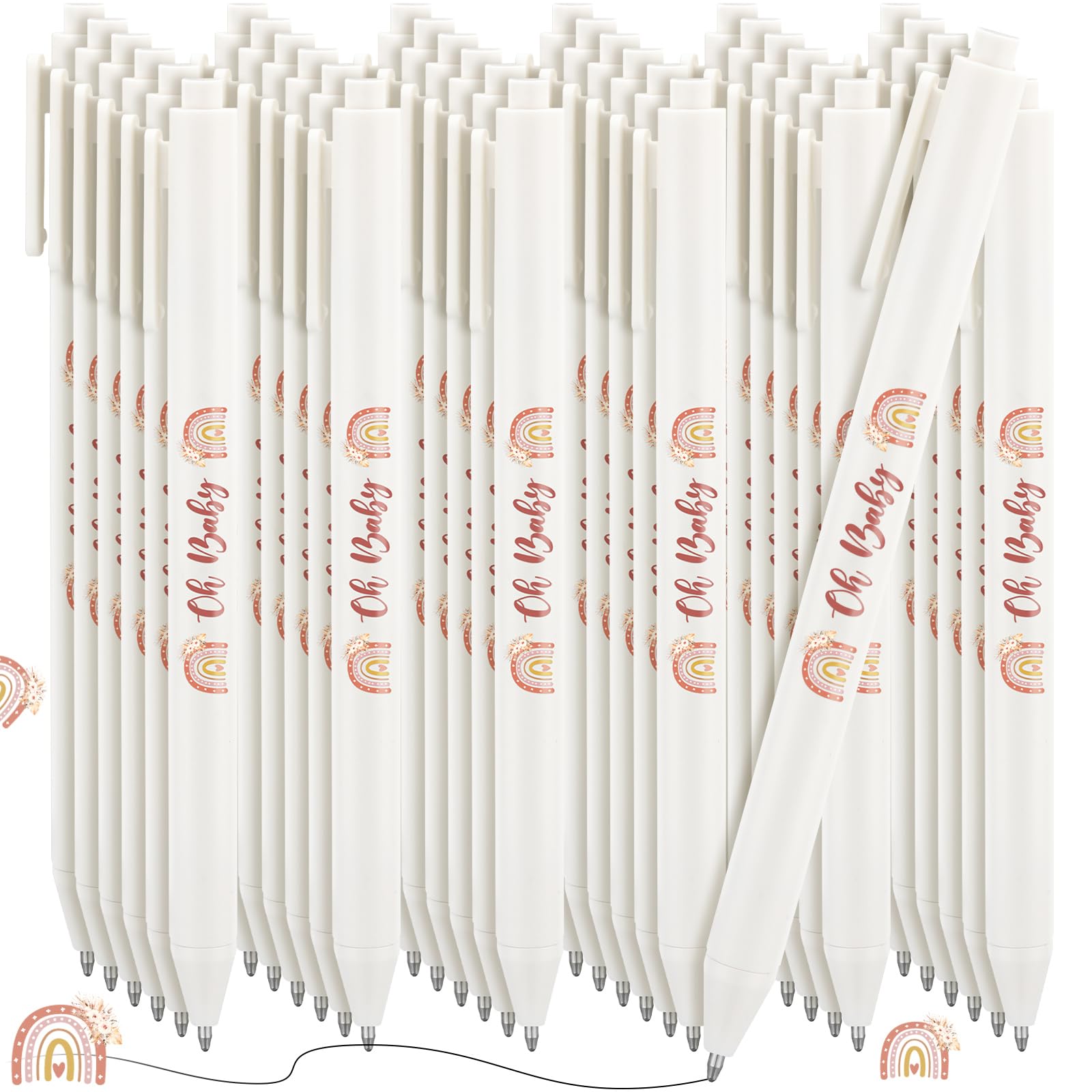Ireer 36 Stück Boho-Thema, Babyparty-Stifte, Geschenke, Großpackung Partygeschenke für Gäste, Spiele, neutrales Geschlecht, Gastgeschenke, Babypartys, Preise, Souvenirs, Geschenktüten, Füllzubehör