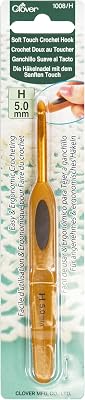 Clover 1008/H Soft Touch 5.0-mm Crochet Hooks, Size H