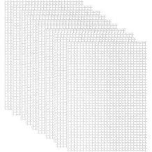 10 Pcs Plastic Mesh Sheets & White Eye Mesh,Multi-Purpose Plastic Canvas for Embroidery, Knit Crochet Projects, DIY Handicraft 7.87"X11.81" / 20x30cm