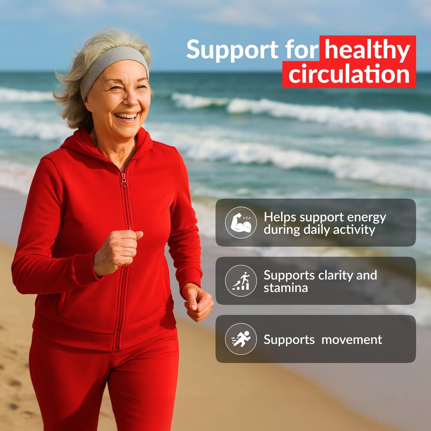 Herbal Circulation Support Capsules 180s | Supports Circulatory Wellness with Hawthorn, Garlic, Ginkgo, Cayenne, Milk Thistle, Bilberry & Valerian | Supports Vitality & Daily Wellness
