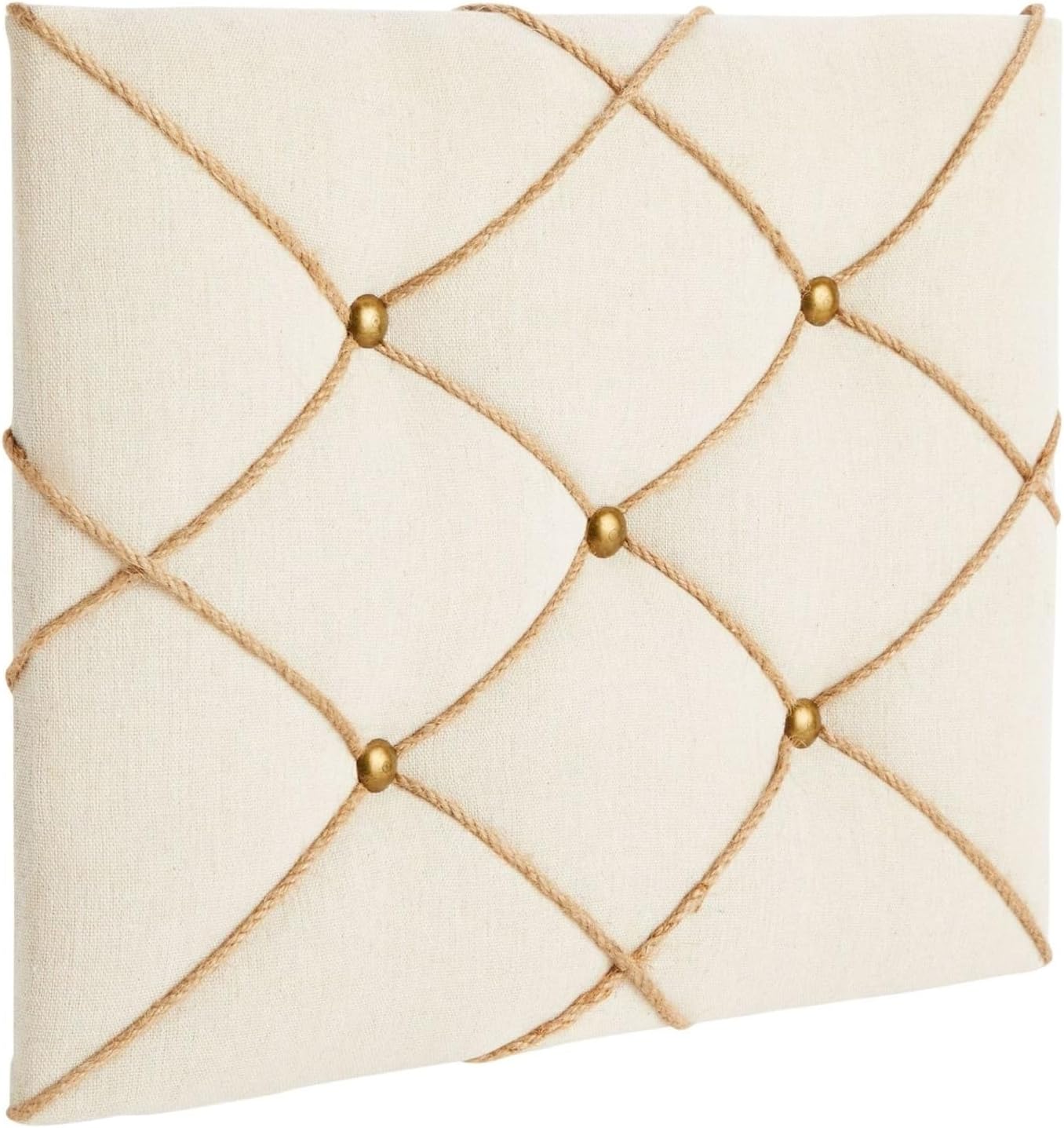 Farmlyn Creek Rectangular Fabric Bulletin Board - Picture Board for Photos - Farmhouse Style & Office Wall Decor - 16 x 12 in, Beige (Pack of 2)