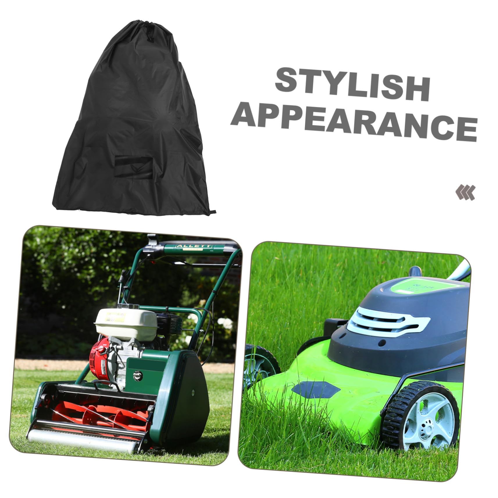 Bolsa de Hojas para Tractor Cortacésped, 420d Oxford Negro | Gran Capacidad, Cierre Seguro, Resistente al Clima, Instalación Sencilla, Ajuste para Jardín y Limpieza