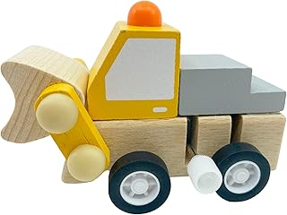 House of Marbles Wooden Clockwork Construction Vehicles