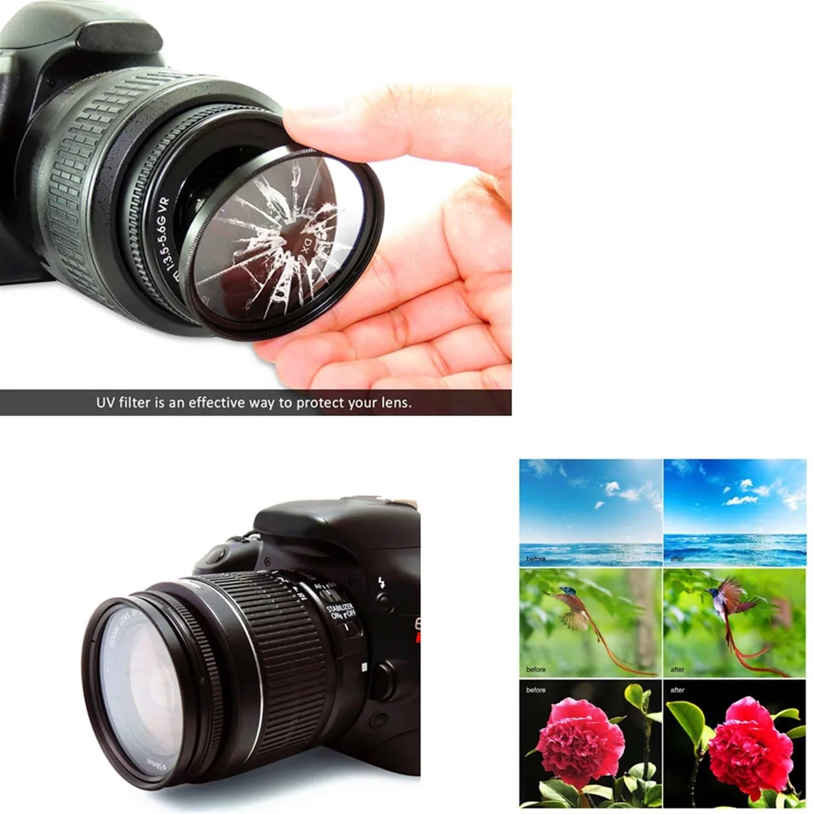 Pare-Soleil ET-74B Pour Objectifs Canon RF 100-400mm Et EF 70-300mm IS II