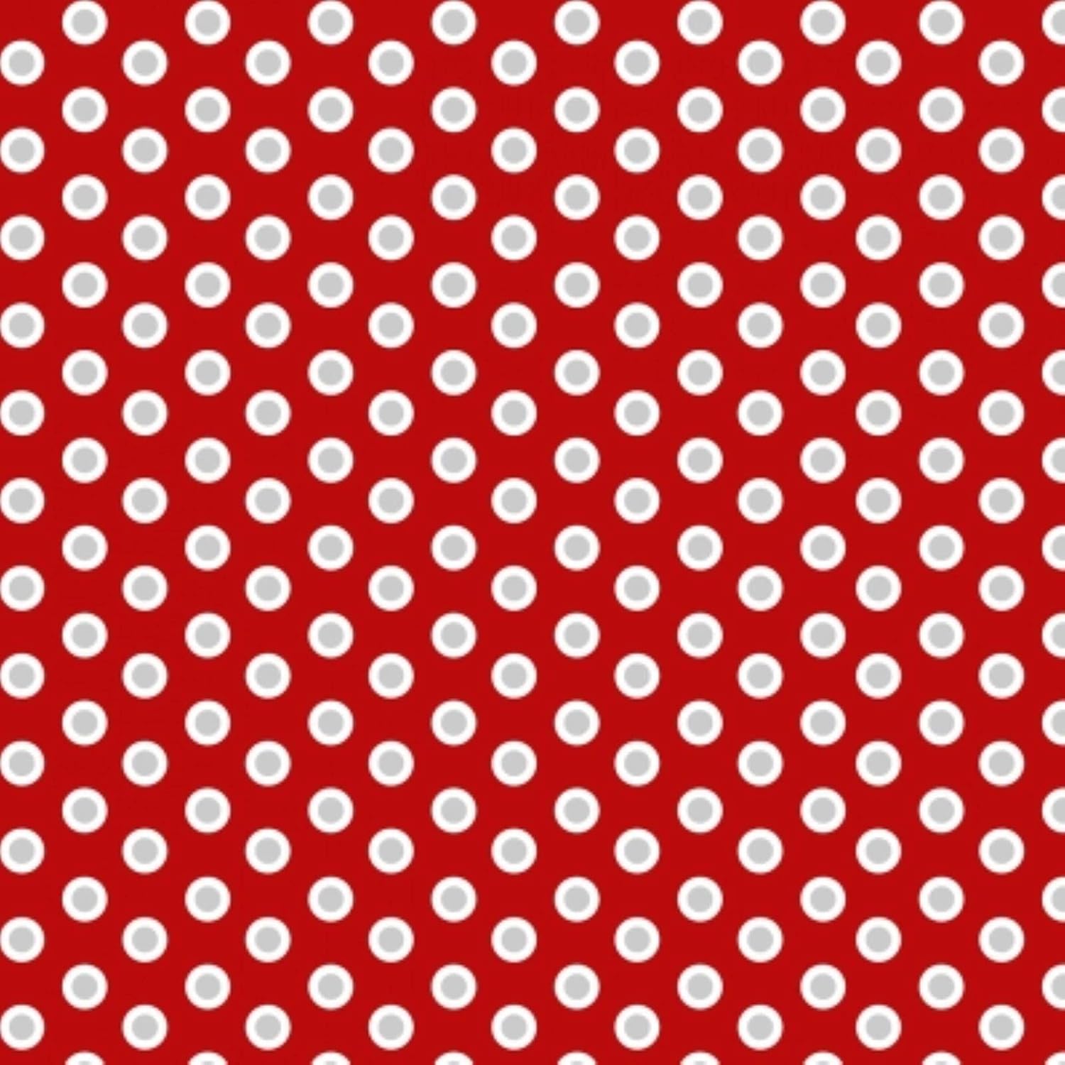 Henry Glass Holiday Lane Dots Red, Fabric by the Yard