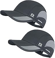 Vista 17 de GADIEMKENSD Sombrero de correr al aire libre malla transpirable 2PACK