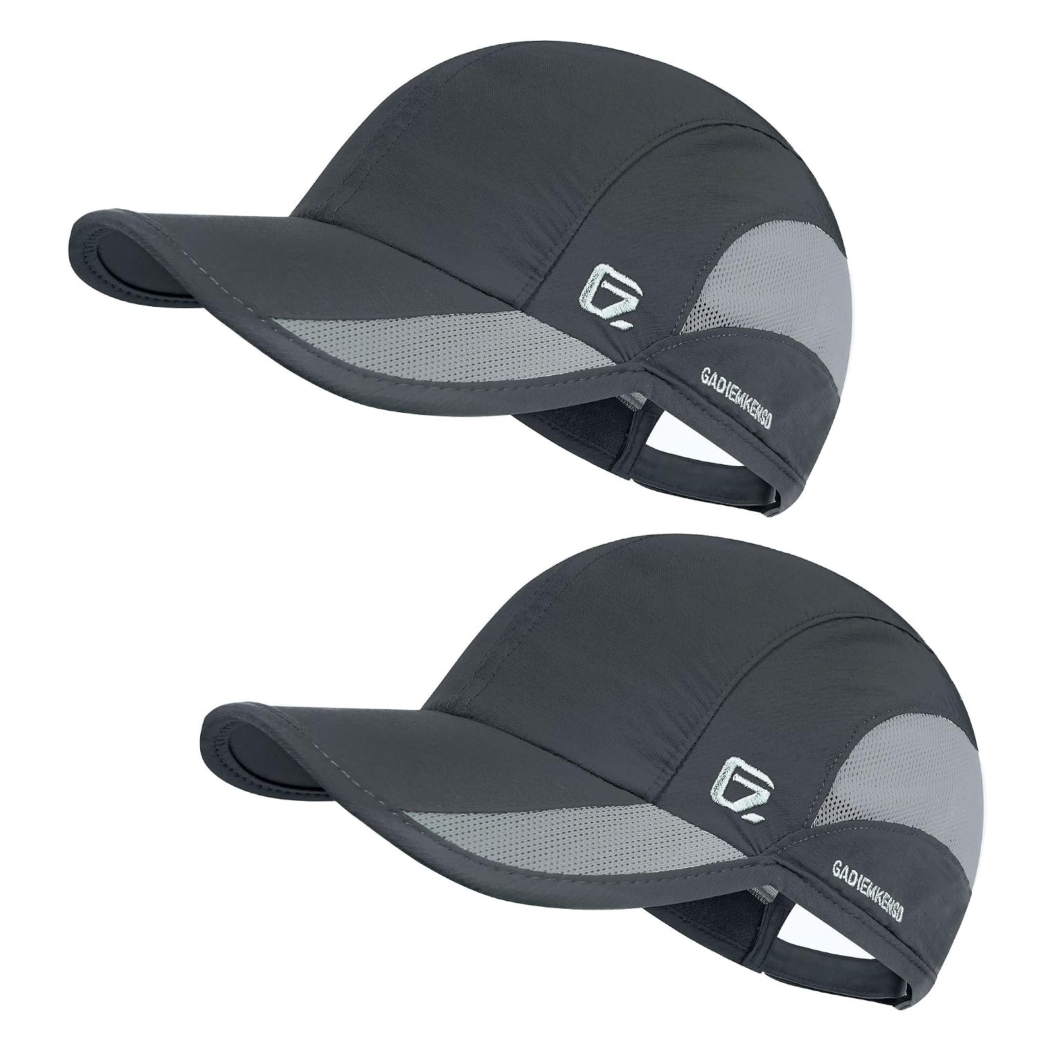 GADIEMKENSD Unstructured Trucker Hat - Embroidered Patch, Ear-Friendly Design, Adjustable, Unisex