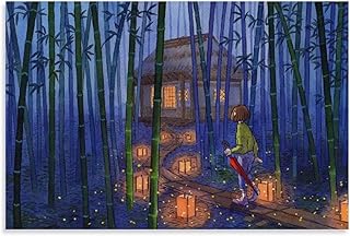 SDFGSD Heikala Kunstposter Kleines Gebäude im Wald, Leinwand-Kunstposter und Wandkunst, Bild, Druck, moderne Familie, Schl...