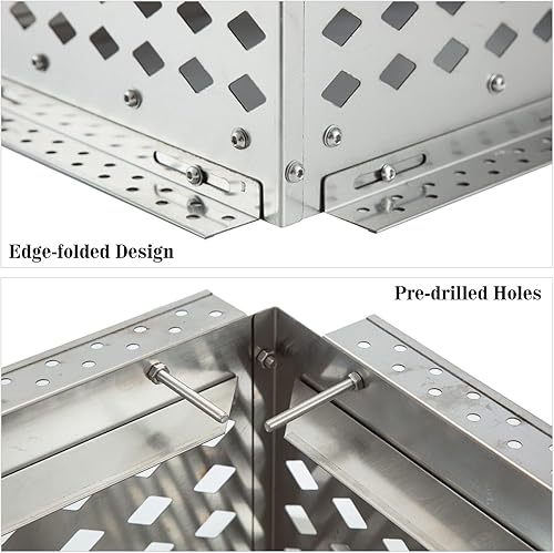 Miniatura 5 de ZHAIUPON Tapa de chimenea, tapa de chimenea de 13 x 13 pulgadas, cubierta de chimenea de acero inoxidable 304, adecuada para cubiertas de conductos