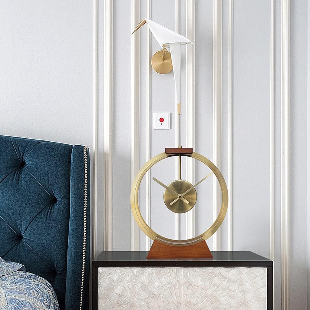 FMURY Nordic Table Metal Solid Table Watch Desk Clcoks Desktop Home Decoration Gift Clcoks