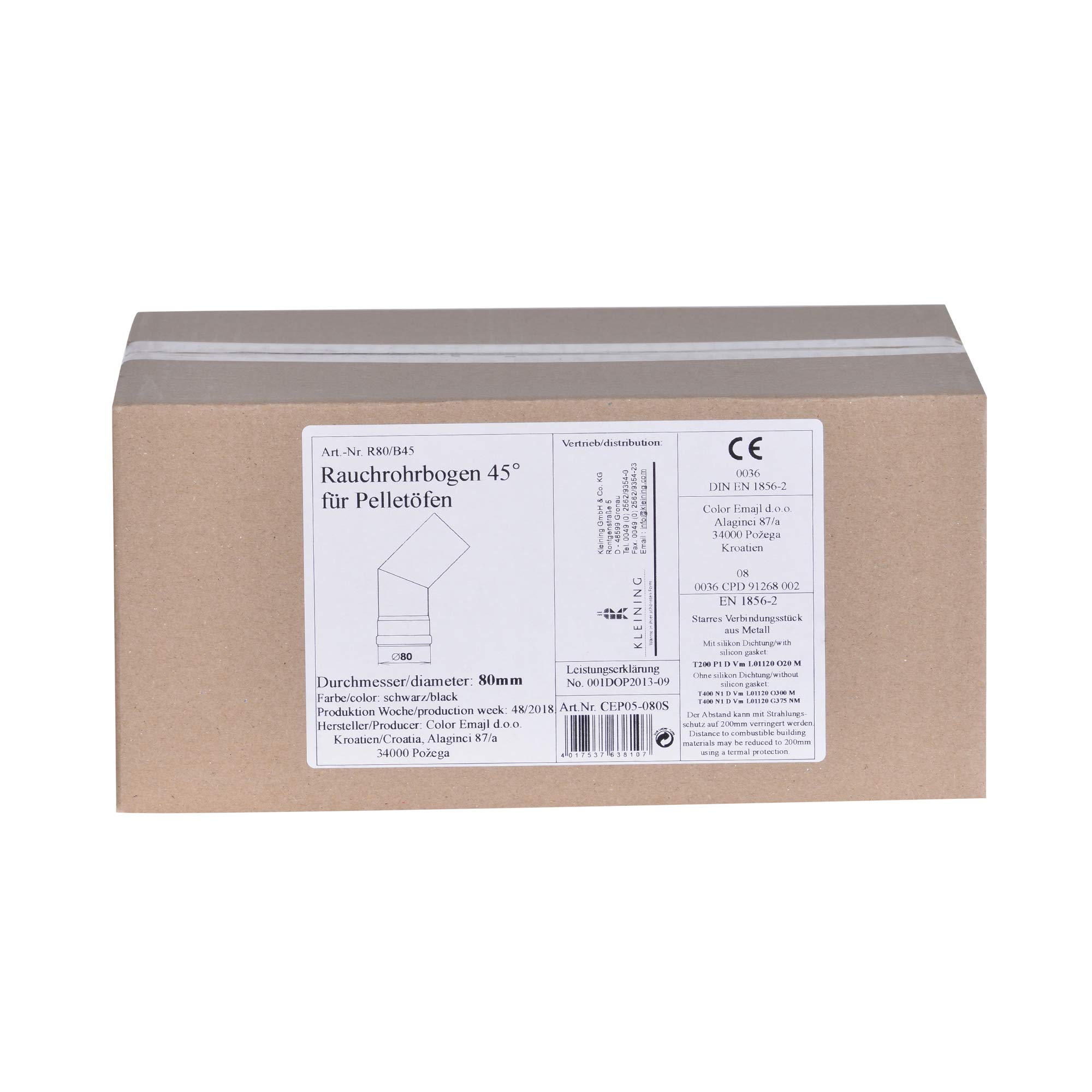 FIREFIX R80/B45 - Tubo per forno a pellet