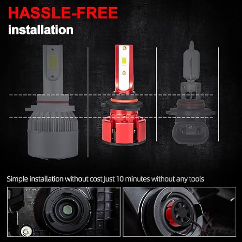 Miniatura 3 de BMZONCC Compatible con bombillas LED Mazda CX-5 (2013-2016), haz alto 9005 + haz bajo H11 + combo de bombillas LED antiniebla H11, con ventilador,