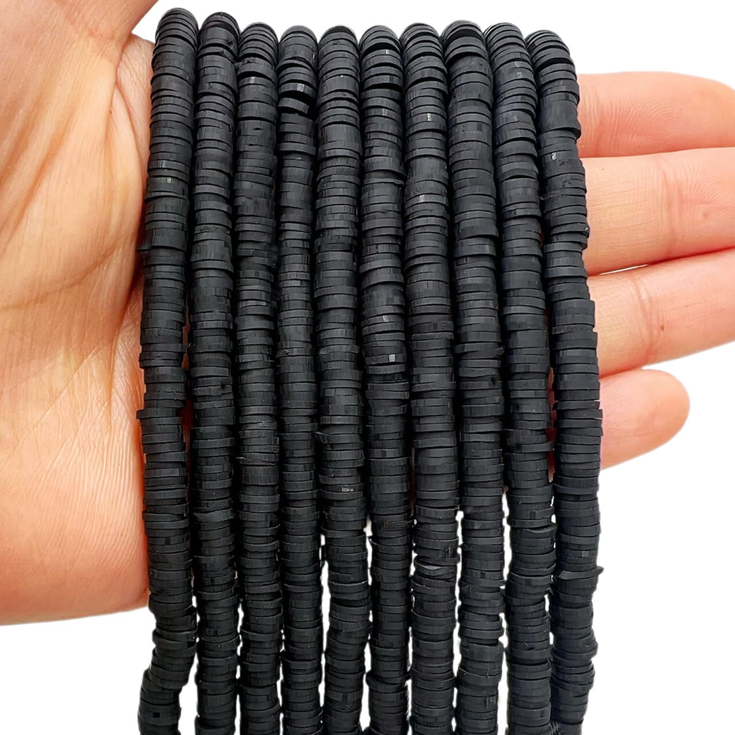 MIIIM 3600-Piece Polymer Clay Beads - 10 Strands, 6mm Earth Tone Heishi Beads For Bracelet & Jewelry Making - View #7