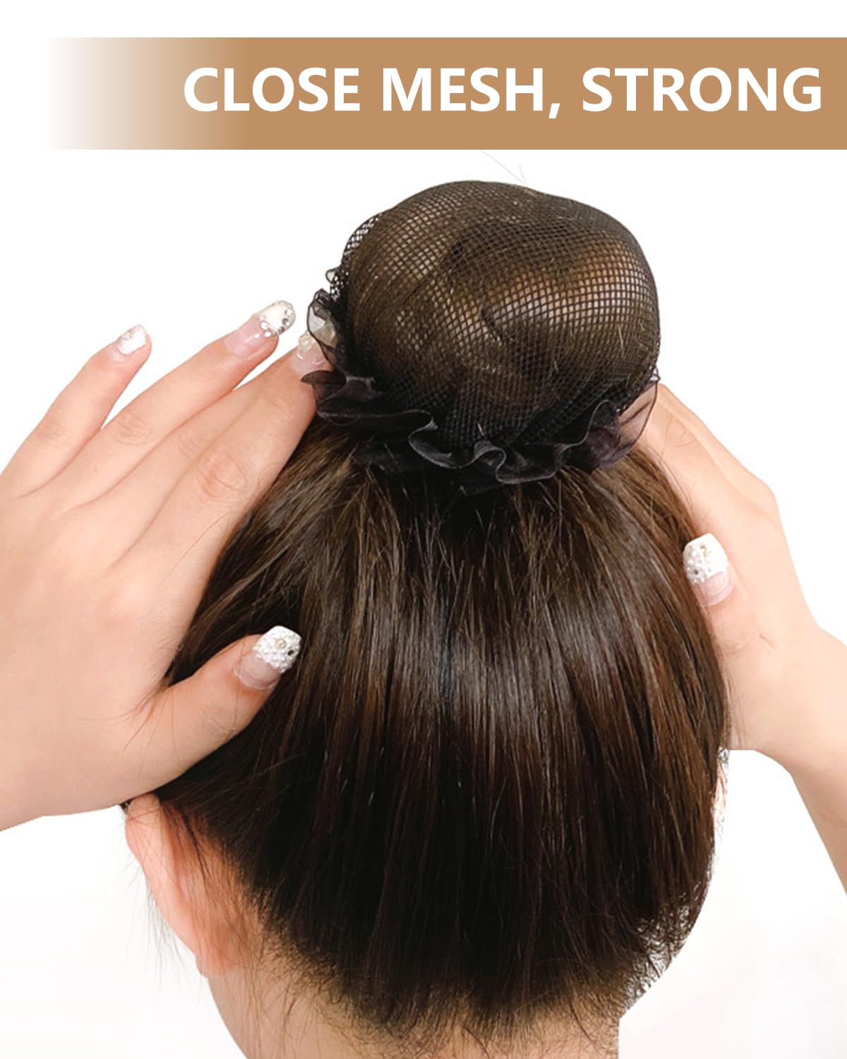 5 pezzo fermagli per chignon- rullo per chignon con fiore, bigodino facile e veloce,accessorio per capelli per chignon per donne e ragazze (con 2 retine per capelli)