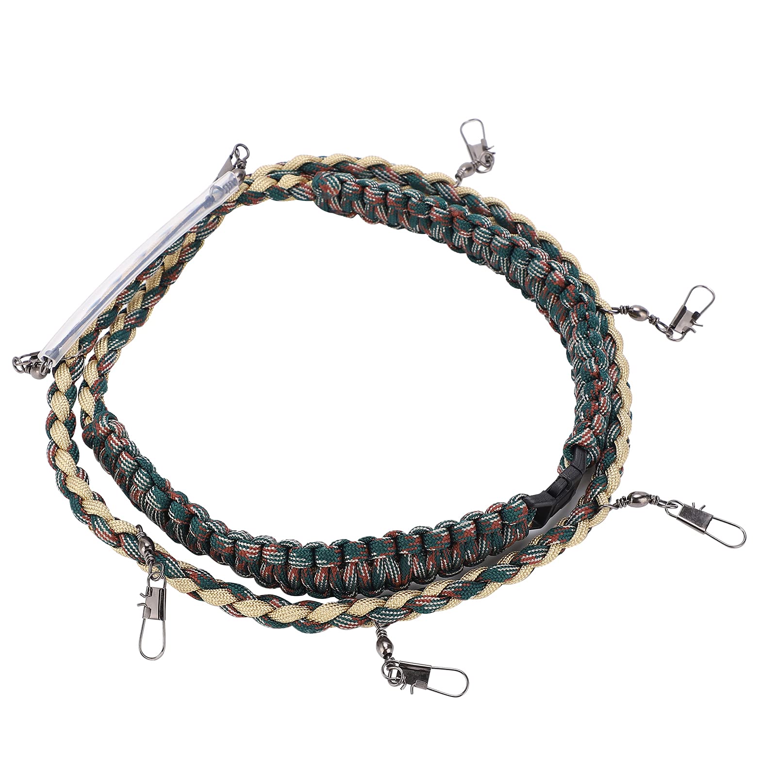 Cordon de pêche à la mouche avec support tippet et multi-clips pour accessoires - 8