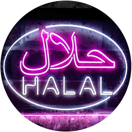 Miniatura 9 de ADVPRO Halal Food Restaurante árabe Señal de neón LED de doble color, verde y rojo, 24 x 16 pulgadas st6s64-i3746-gr