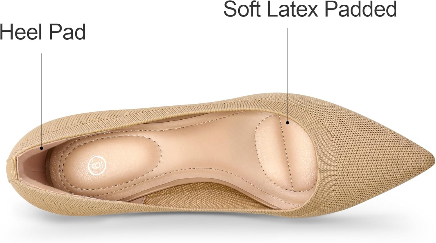 mysoft Kitten Heels for Women Low Heel Pumps 2 Inch Closed Toe Wedding Dress Shoes - Image 3