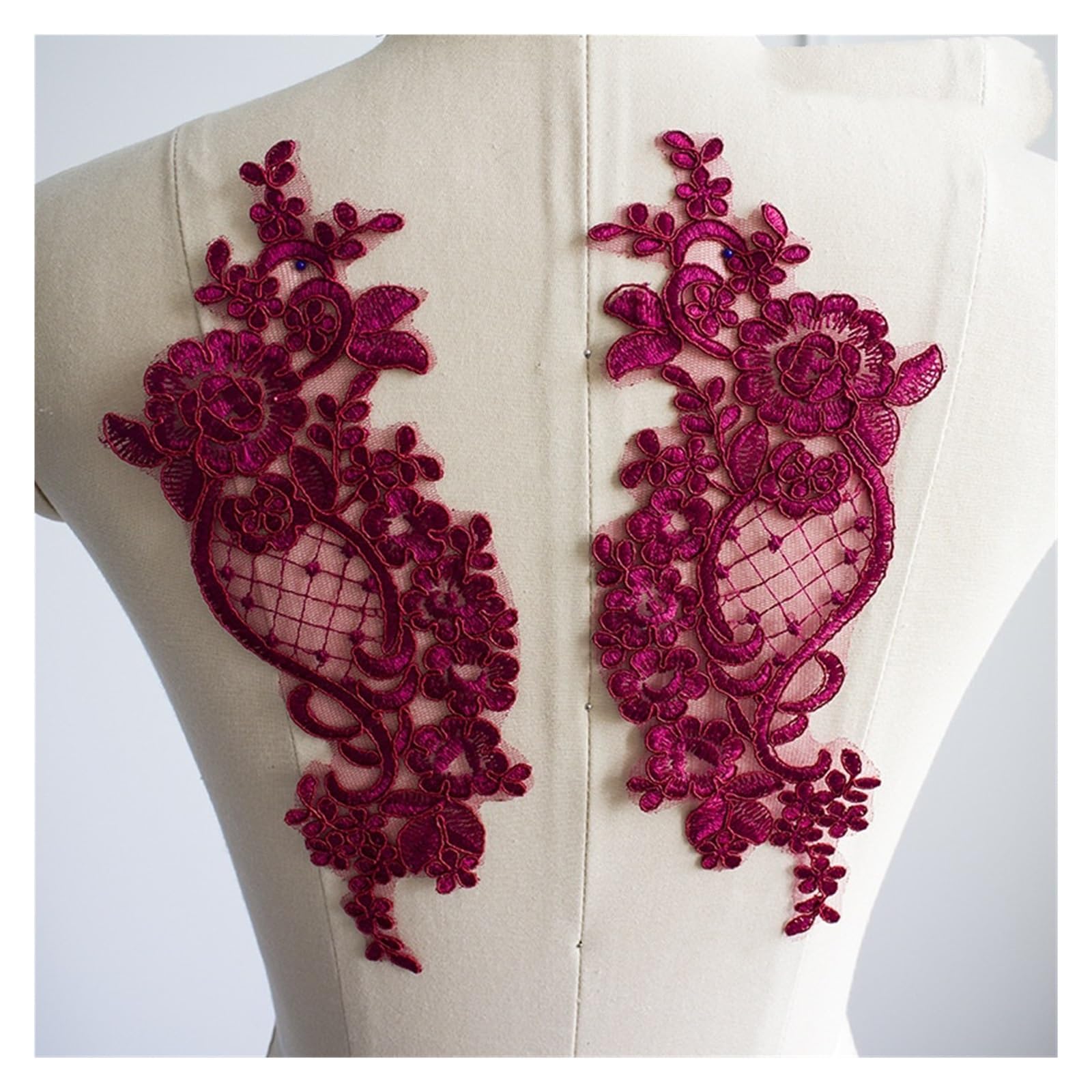 burgundy lace dress accessories A-Line Sweetheart Tulle Lace Applique Burgundy Long Prom Dress, Bridesmaid Dress US 4 / Custom Color main image 1