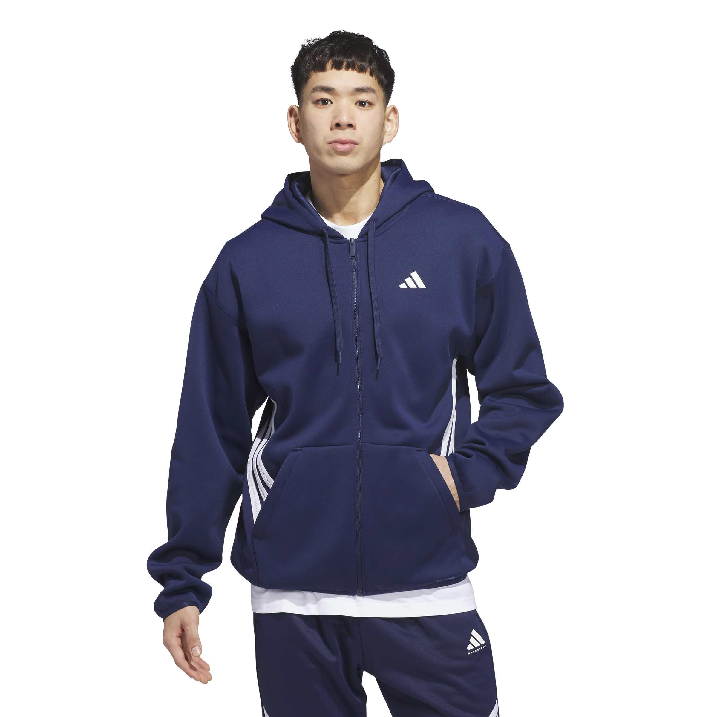 Mens Crazy Warm Fullzip Hoodie Basketball Casual Outerwear Casual - Black