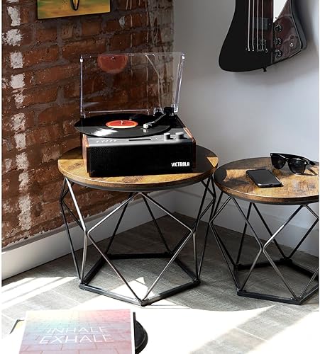 Miniatura 18 de Victrola Eastwood – Reproductor de discos Bluetooth – Tocadiscos de 3 velocidades, cartucho MM premium, transmisión de vinilo para transmisión